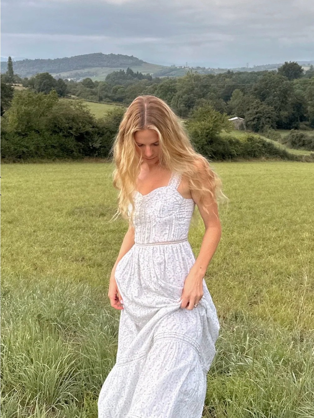 White prairie Maxi Dress - Women